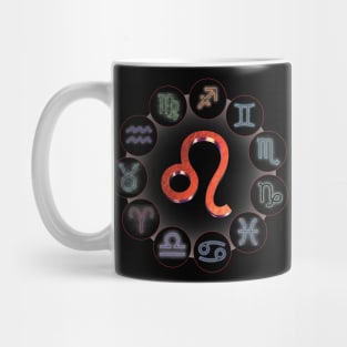 Leo/The Lion Zodiac Symbol. Mug